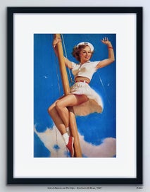 Listing 12 of 13 for Vintage 1950’s Pin-up Art by Elvgren | Vintage Wall Art | Framed Print 1/11