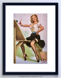 Listing 7 of 13 for Vintage 1950’s Pin-up Art by Elvgren | Vintage Wall Art | Framed Print 1/11