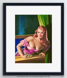 Listing 11 of 13 for Vintage 1950’s Pin-up Art by Elvgren | Vintage Wall Art | Framed Print 1/11