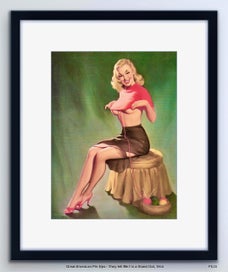 Listing 8 of 13 for Vintage 1950’s Pin-up Art by Elvgren | Vintage Wall Art | Framed Print 1/11