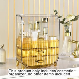 Listing 2 of 6 for SOGA 3 Tier Golden Yellow Multifunctional Countertop Cosmetic Storage Makeup ...