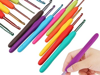 Listing 3 of 3 for Set of 58Pcs Crochet Kit with Storage Bag Yarn and Crochet Hook Set Style 1