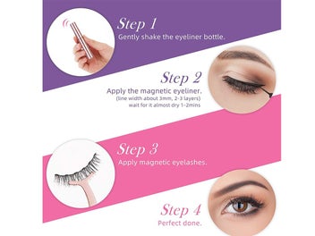 Listing 6 of 10 for Five Magnetic Eyelashes Eyeliner Tweezers Set NZ Clearance