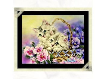 Listing 3 of 10 for Diamant Painting Diamond Mosaic Cat Cross Stitch Crystal Diamond Set Unfinished