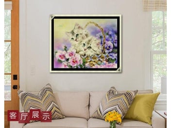 Listing 5 of 10 for Diamant Painting Diamond Mosaic Cat Cross Stitch Crystal Diamond Set Unfinished