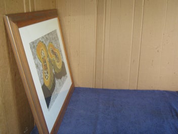 Listing 9 of 10 for Large Cut Pumpkin Still Life Original Painting (acrylic or pastel ?)