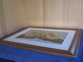 Listing 8 of 10 for Large Cut Pumpkin Still Life Original Painting (acrylic or pastel ?)