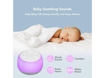 Listing 4 of 9 for Desktop White Noise Sleep Sound Machine With 7 Colors 34 Sounds 32 Volume