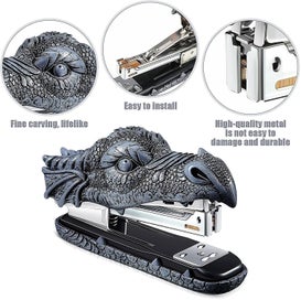 Listing 2 of 5 for Stapler Office Desktop Brad Desk Metal Stationery Fasteners Dragon Crocodile