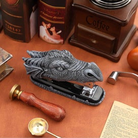 Listing 4 of 5 for Stapler Office Desktop Brad Desk Metal Stationery Fasteners Dragon Crocodile