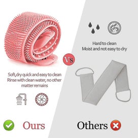 Listing 4 of 4 for Back Scrubber For Shower, For Choosing Bath Body Brush Silicone Back Brush Extra
