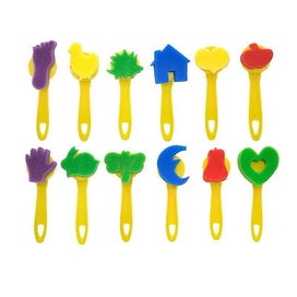 Listing 2 of 4 for Sponge Paint Brushes Kits, 36pcs Kids Painting Brushes Drawing Tools Kits, Chil
