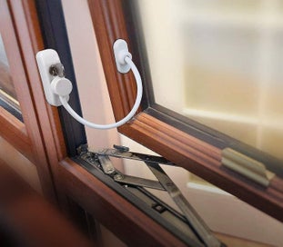 Listing 3 of 4 for 1pc Window Door Stay Lock Sliding Door Baby Child Safety Safety Lock Cable Catch