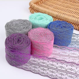 Listing 2 of 5 for 10m Party Fabric Trim Handicrafts Net Lace Trimmings Lace Ribbon Wedding