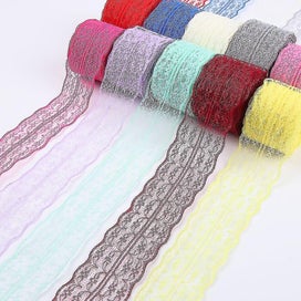 Listing 3 of 5 for 10m Party Fabric Trim Handicrafts Net Lace Trimmings Lace Ribbon Wedding