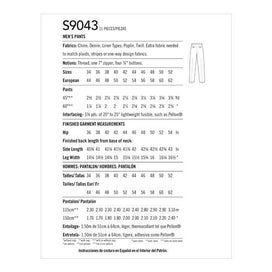 Listing 2 of 2 for Simplicity Pattern 9043 Men's Pants AA (34-36-38-40-42)