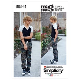 Listing 1 of 2 for Simplicity Pattern 9561 Boys' Knit Top and Woven Pants and Shorts A (8-10-12-14