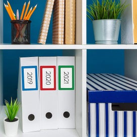 Listing 4 of 4 for 300pc Plain Labels , 1 Roll, 5 Colors, 3.5" X 2.25" Plain Name Tag Stickers Colo