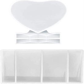 Listing 1 of 5 for 2 Pieces Photo Frame Silicone Mold, Resin Cast Photo Frame, Heart Photo Frame Mo