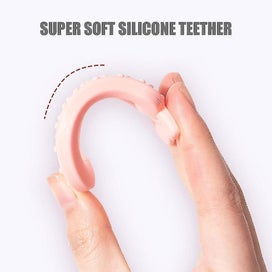 Listing 4 of 4 for 5pcs Silicone Baby Teethers Baby Relief Sore Gums Soothing Pear Teether