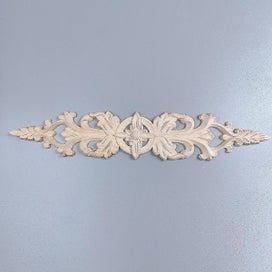 Listing 4 of 5 for 40cmx8cm Wood Carved Decal Stripe Appliques Long Hollow Flower Frame Furniture D