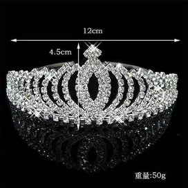 Listing 2 of 3 for Children's Day Gift Princess Sparkling Crystal Rhinestone Kid's Crown Birthday G