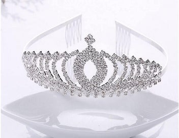 Listing 3 of 3 for Children's Day Gift Princess Sparkling Crystal Rhinestone Kid's Crown Birthday G