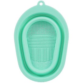 Listing 3 of 5 for Collapsible Makeup Brush Cleaning Bowl With Raised Dots Portable Silicone Makeup