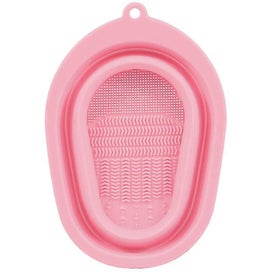 Listing 5 of 5 for Collapsible Makeup Brush Cleaning Bowl With Raised Dots Portable Silicone Makeup