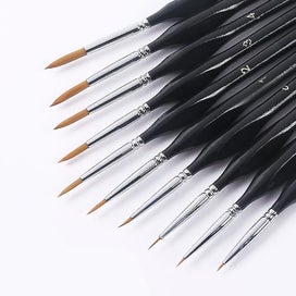 Listing 2 of 4 for Detail Brush Set Of 10 Miniature Brushes For Fine Detail And Artistic Painting -