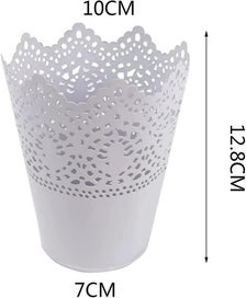 Listing 2 of 5 for Flower Pot Vase Pencil Potset Of 4 Makeup Brush Organizer Pen Pot Holder Hollow