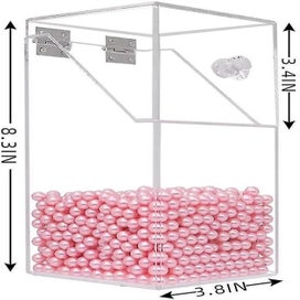 Listing 2 of 5 for Makeup Brush Holder Organizer, Acrylic Organizers And Storager Dustproof Box, Ac