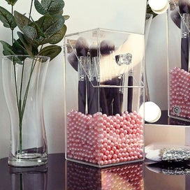 Listing 3 of 5 for Makeup Brush Holder Organizer, Acrylic Organizers And Storager Dustproof Box, Ac