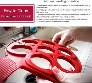 Listing 4 of 4 for Silicone Baking Mould Egg Maker Pancake Flipper Egg Ring Nonstick Round Egg Ring