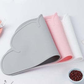 Listing 2 of 3 for Siliconetable Placemats Food Grade Mats For Kids Baby Toldder Eating Table Mat L