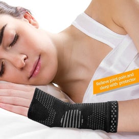 Listing 3 of 5 for Wrist Compression Glove Wrist Support Sleeves Wrist Pain Relief,black,small