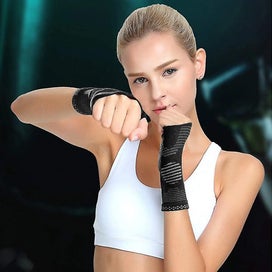 Listing 5 of 5 for Wrist Compression Glove Wrist Support Sleeves Wrist Pain Relief,black,small