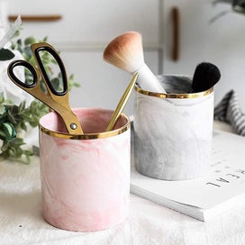 Listing 4 of 4 for Pen Holder For Desk,makeup Brush Holder, Stand For Desk Marble