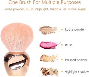 Listing 4 of 5 for Powder Makeup Brush, Blush Brush, Large Face Brush For Loose Powder Or Pressed P