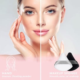 Listing 4 of 5 for Powder Puff Triangle Makeup Puff Triangle Powder Puff For Loose Powder Body Cosm