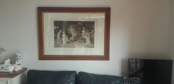 Listing 3 of 14 for Large Antique Oak Framed Picture