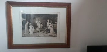 Listing 2 of 14 for Large Antique Oak Framed Picture