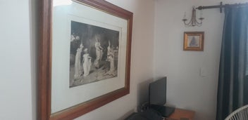 Listing 4 of 14 for Large Antique Oak Framed Picture