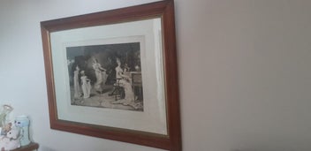 Listing 5 of 14 for Large Antique Oak Framed Picture