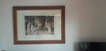 Listing 6 of 14 for Large Antique Oak Framed Picture