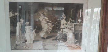 Listing 7 of 14 for Large Antique Oak Framed Picture