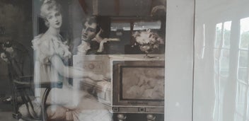 Listing 9 of 14 for Large Antique Oak Framed Picture