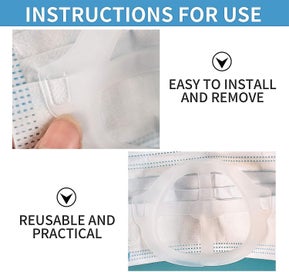 Listing 2 of 5 for 16pcs Face Bracket For Mask -3d Mask Bracket -face Mask Internal Support Frame,