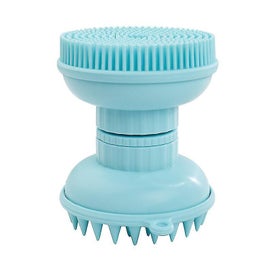 Listing 4 of 5 for Double-head Silicone Shampoo Brush With Shampoo Dispenser Shower Massage Brush F