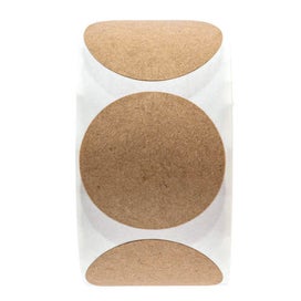Listing 3 of 3 for 500Pcs Kraft Paper Stickers Round Blank Label Tag DIY Envelope Sealing Stickers